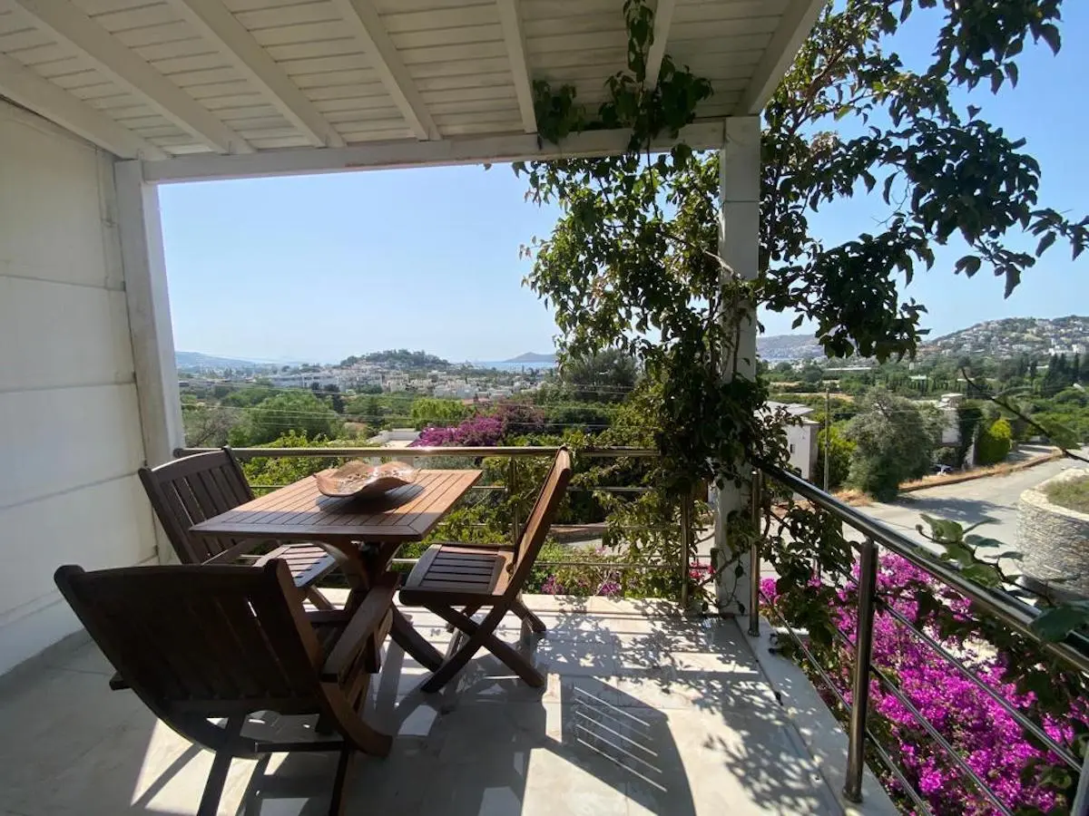 Shaded terrace